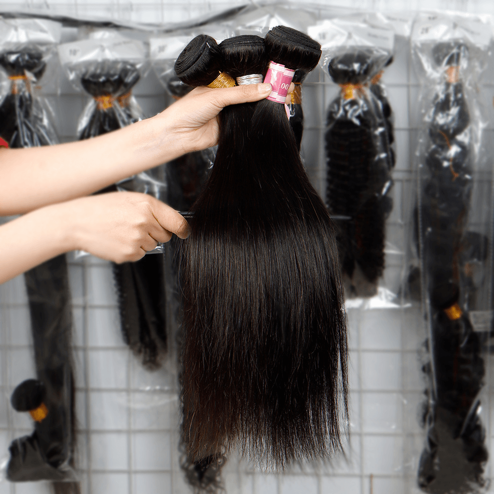Factory Direct Sales Straight Human Hair Bundles 3 Bundles Hair Extensions
