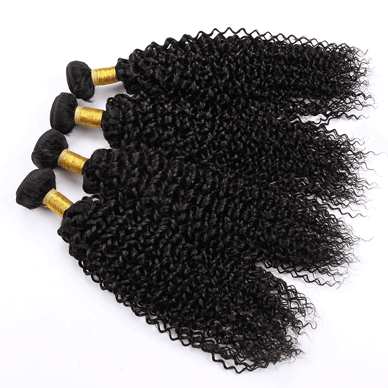Foxen 3 Bundles Water Wave Human Hair 100% Virgin Hair Extensions Natural Color for Women