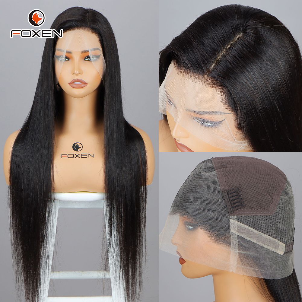 Hot Selling 360 Lace Front Wigs 180% Density Virgin Human Hair Straight Hair Wig