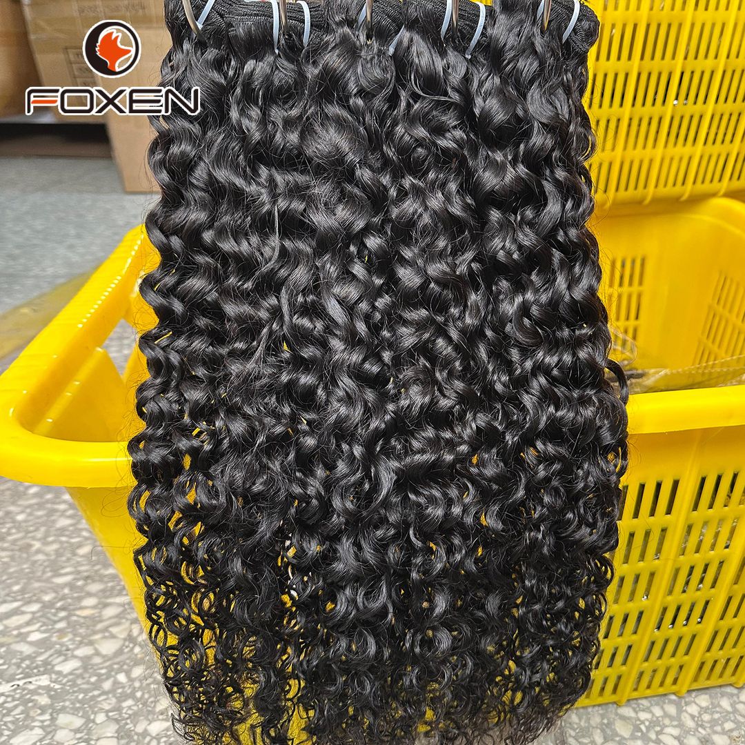 Factory New Arrival 100% Remy Hair Bundles 12A Natural Black Water Wave 4 Hair Bundles
