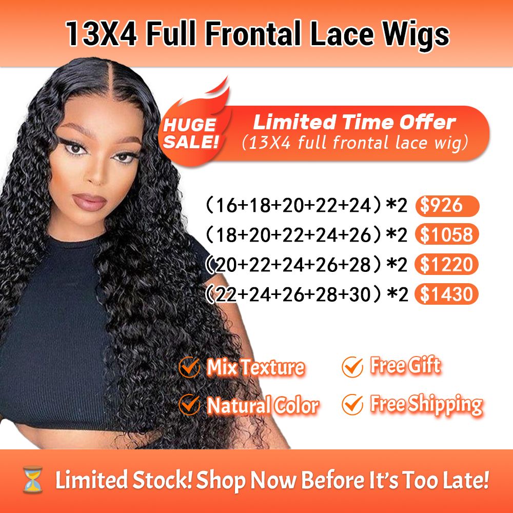 Foxen Human Hair Pre Plucked Lace Front Wig 180% Density 13*4 Full Frontal Wigs for Wholesale