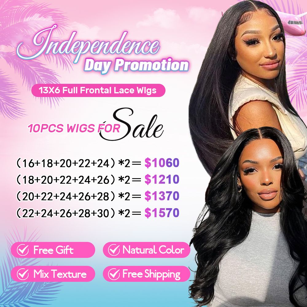 Top Quality 13*6 Full Frontal Wigs 180% Density Human Hair Invisible Lace Natural Black Wig
