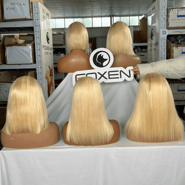 Wholesale Special 613 Colored Bob Wigs 4*4 Lace Closure Wigs Free Shipping