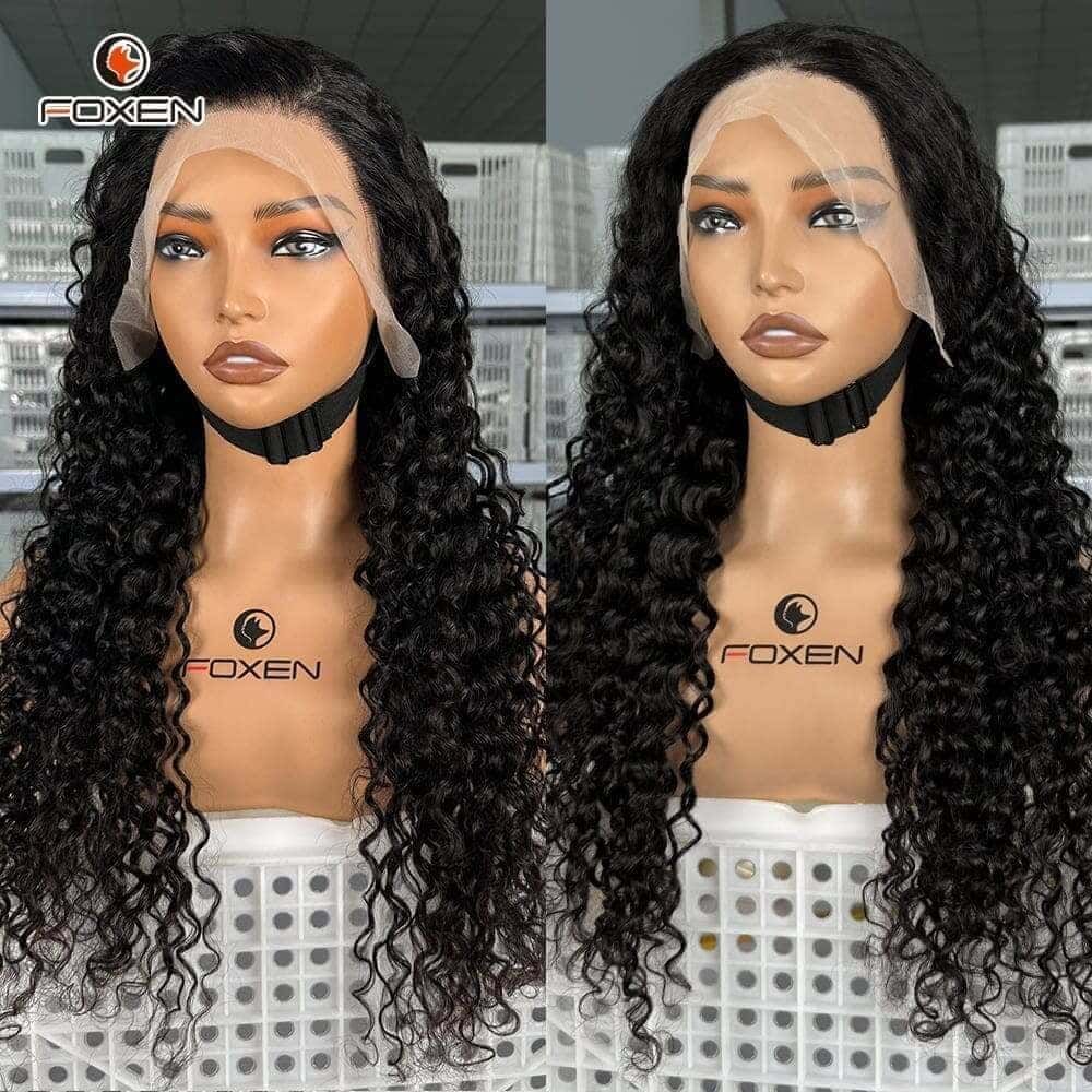New Process Upgrade 13*5 Lace Front Water Wave Hair Wig 220% Density Raw Human Hair