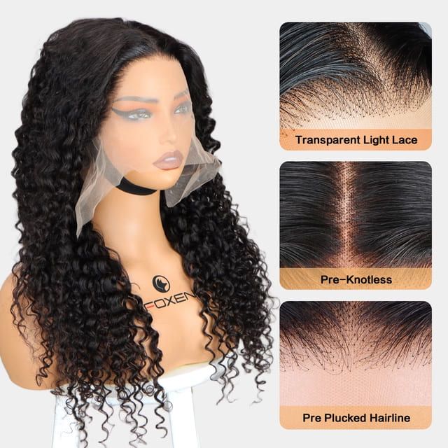 Foxen 13*6 Lace Frontal Spanish Wave Wigs for Black Women Human Hair Wig
