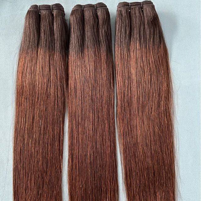 Foxen Factory Custom Hair Bundles T1B/4 Straight Hair 3 Virgin Human Hair Bundles