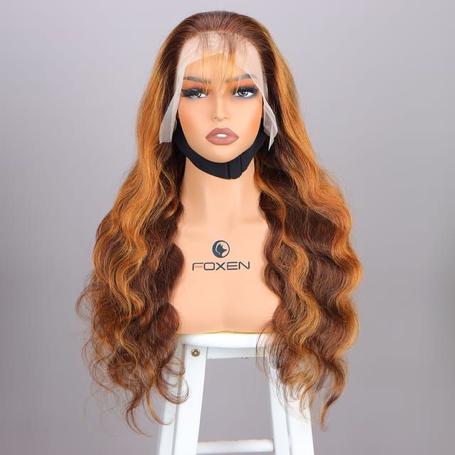 Factory Wholesale Body Wave Hair Wigs P4/30 Ombre 13*6 Lace Frontal Human Hair Wigs