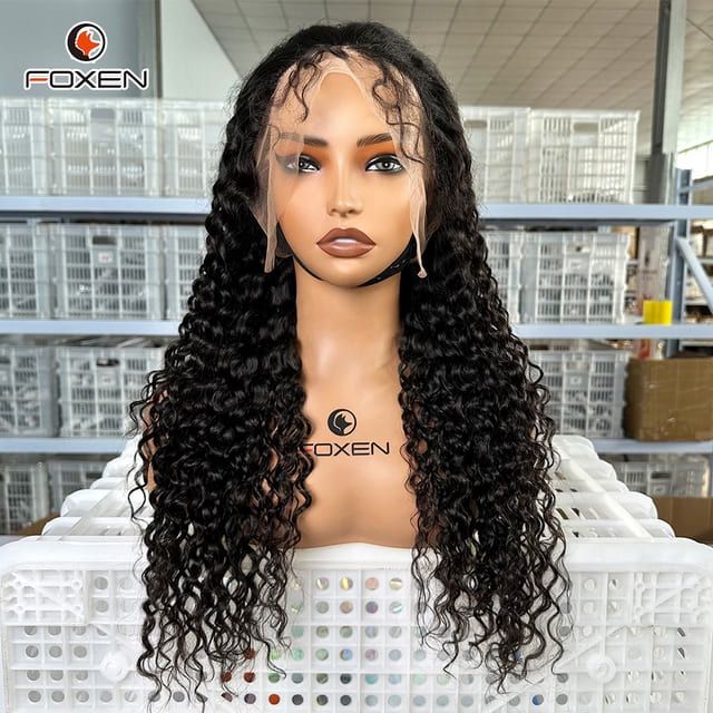 Foxen Factory Human Hair Breathable 360° Lace Water Wave Wig Comfortable All Day