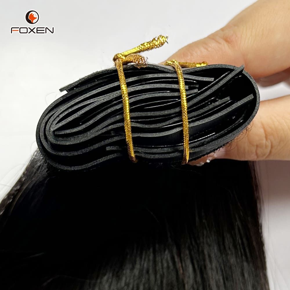 Foxen Factory New Fashion Straight Human Hair Clip In Hair Extensions​ for Women