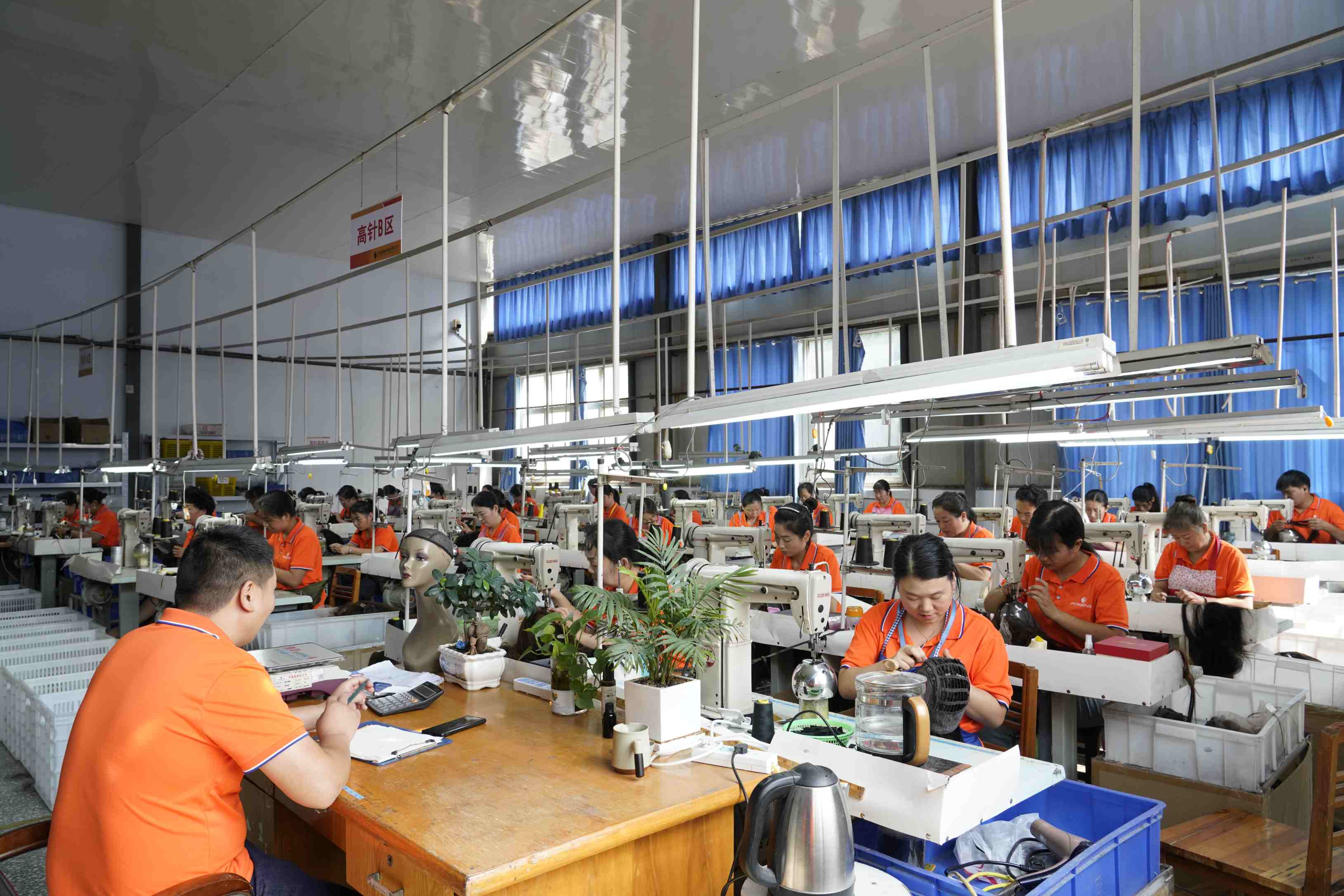 FoxenHair Workers in Factory